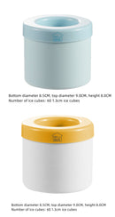 Portable 2 In 1 Ice Bucket Mold With Lid Space Saving Cube Maker Tools For Kitchen Party Barware